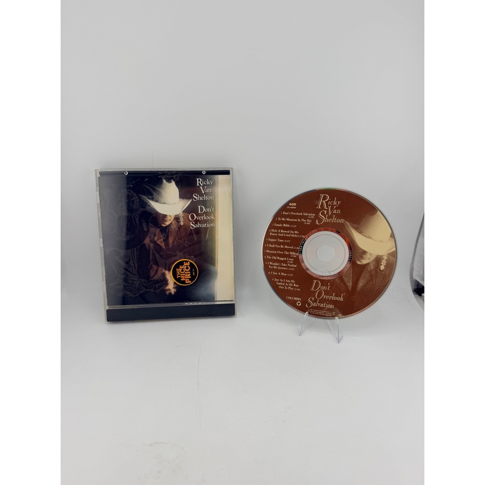 Ricky Van Shelton Don't Overlook Salvation CD Country Gospel 1992 CK 46854
